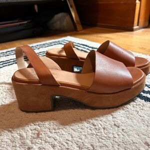 Seychelles Brown Platform Sandals